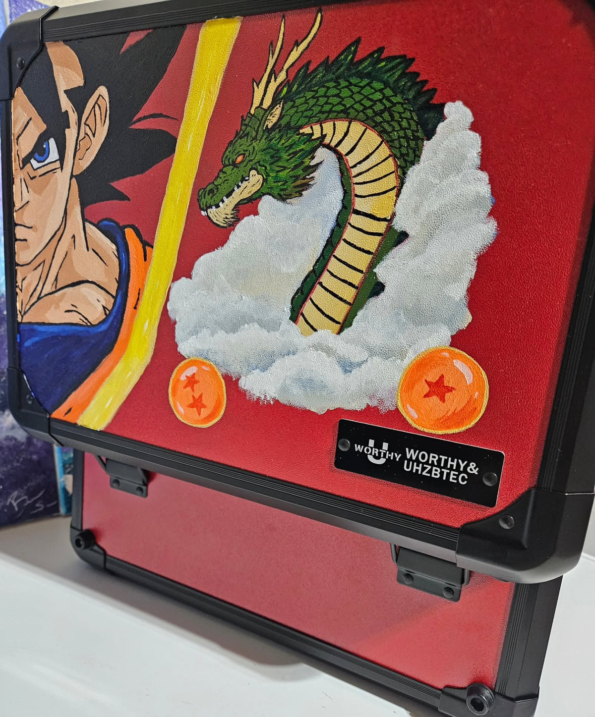 Hand Painted Original Artwork DragonBall Z Slab Case by 5/14 Apparel - Any design any style any character. Endless abilities!